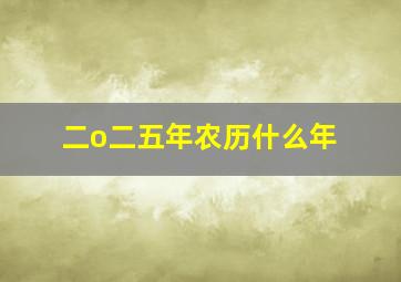 二o二五年农历什么年