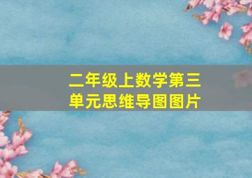 二年级上数学第三单元思维导图图片