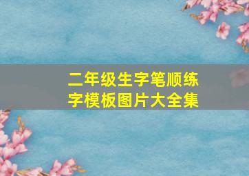 二年级生字笔顺练字模板图片大全集