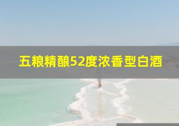 五粮精酿52度浓香型白酒