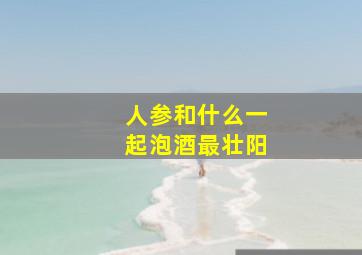 人参和什么一起泡酒最壮阳