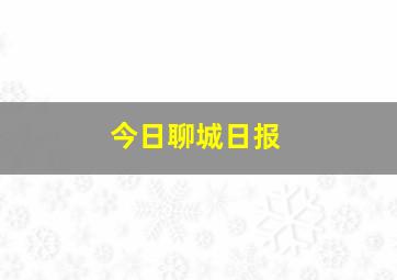 今日聊城日报