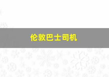 伦敦巴士司机