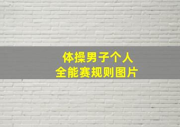 体操男子个人全能赛规则图片