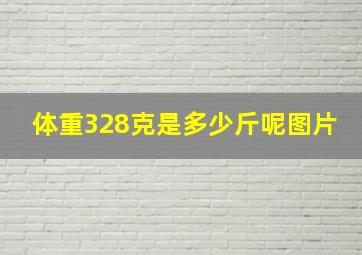 体重328克是多少斤呢图片