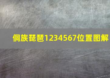 侗族琵琶1234567位置图解