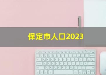 保定市人口2023