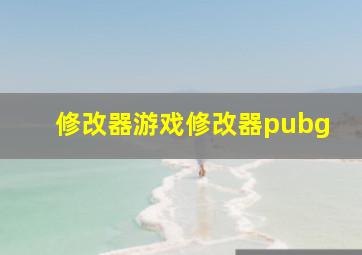 修改器游戏修改器pubg