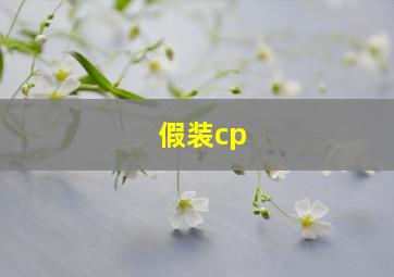 假装cp