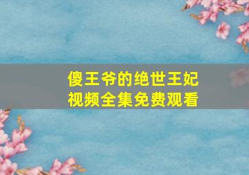 傻王爷的绝世王妃视频全集免费观看