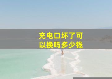 充电口坏了可以换吗多少钱