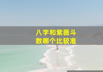 八字和紫薇斗数哪个比较准