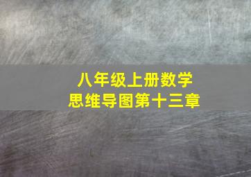 八年级上册数学思维导图第十三章