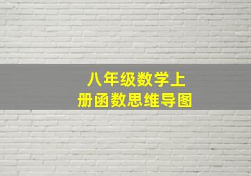 八年级数学上册函数思维导图