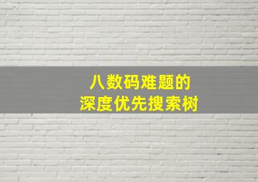 八数码难题的深度优先搜索树