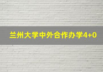 兰州大学中外合作办学4+0