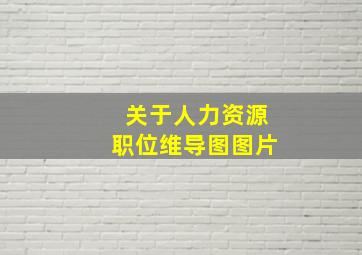 关于人力资源职位维导图图片