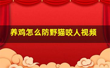 养鸡怎么防野猫咬人视频