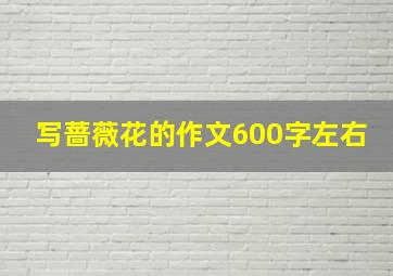 写蔷薇花的作文600字左右