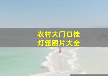 农村大门口挂灯笼图片大全