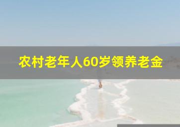 农村老年人60岁领养老金