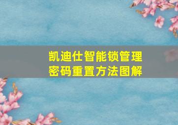 凯迪仕智能锁管理密码重置方法图解