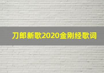 刀郎新歌2020金刚经歌词