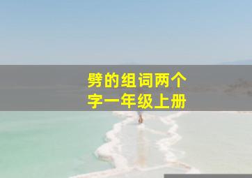 劈的组词两个字一年级上册