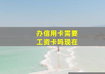 办信用卡需要工资卡吗现在