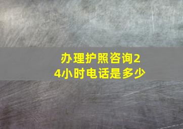 办理护照咨询24小时电话是多少