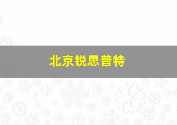 北京锐思普特