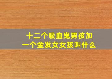 十二个吸血鬼男孩加一个金发女女孩叫什么