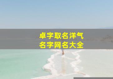 卓字取名洋气名字网名大全