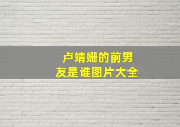 卢靖姗的前男友是谁图片大全