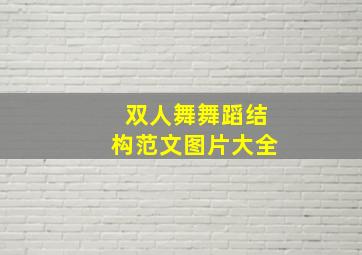 双人舞舞蹈结构范文图片大全