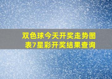 双色球今天开奖走势图表7星彩开奖结果查询