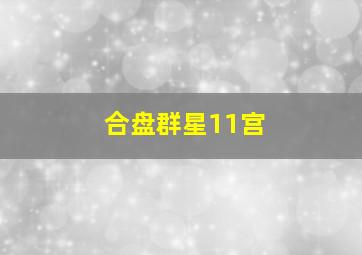 合盘群星11宫