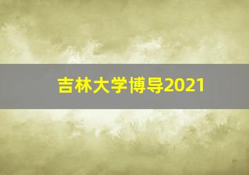 吉林大学博导2021