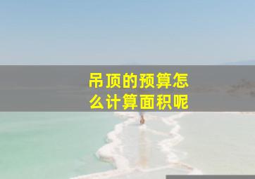 吊顶的预算怎么计算面积呢