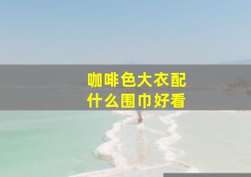 咖啡色大衣配什么围巾好看