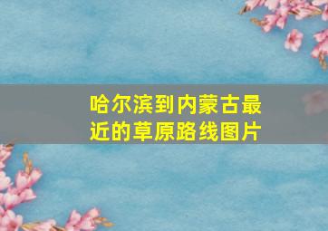 哈尔滨到内蒙古最近的草原路线图片