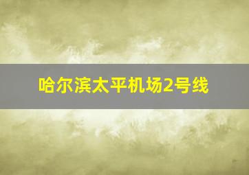 哈尔滨太平机场2号线