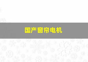 国产窗帘电机