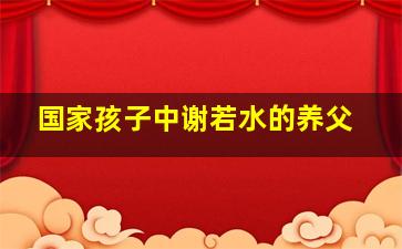 国家孩子中谢若水的养父