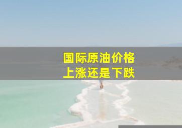 国际原油价格上涨还是下跌