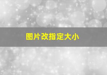 图片改指定大小