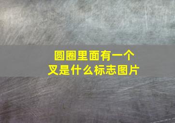 圆圈里面有一个叉是什么标志图片