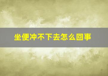 坐便冲不下去怎么回事