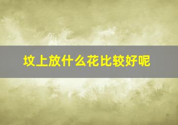 坟上放什么花比较好呢