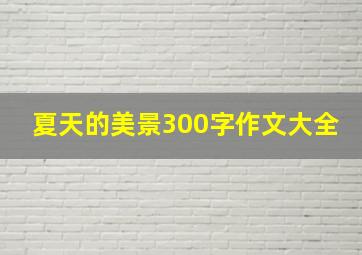 夏天的美景300字作文大全